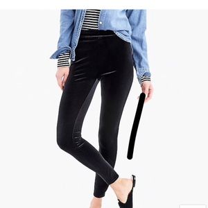 NWT J. Crew Velvet Leggings!